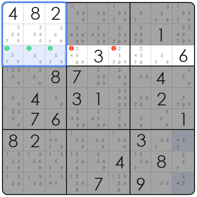sudoku swordfish pattern